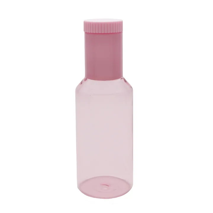 Tube Carafe en verre, 1 l, pink / milky pink de Design Letters