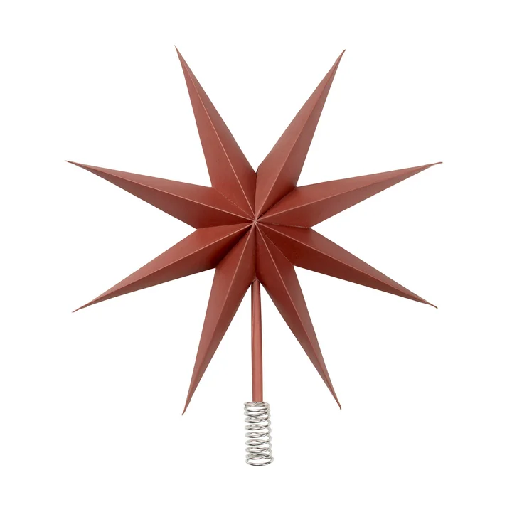 Top Star Pointe de sapin de Noël, Ø 30 cm, pompeian red de Broste Copenhagen
