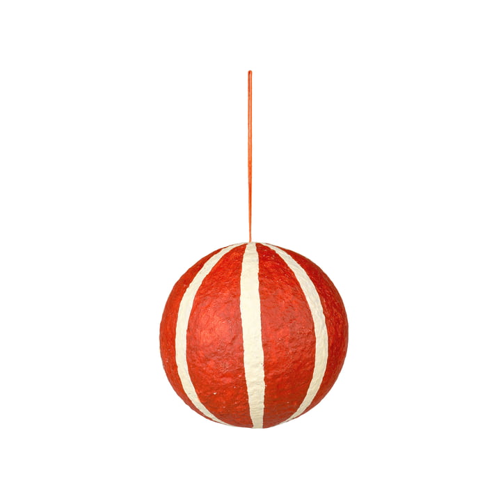Broste Copenhagen - Sphere Boule de Noël, Ø 12 cm, pumkin orange