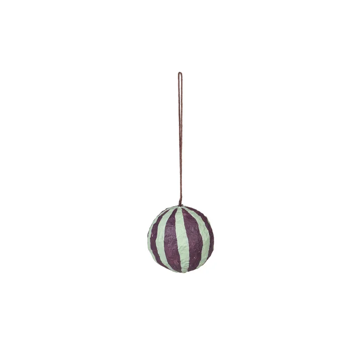 Broste Copenhagen - Sphere Boule de Noël, Ø 6 cm, blackberry wine