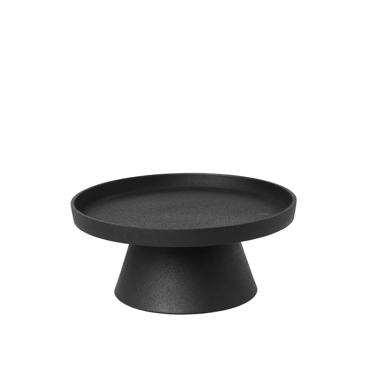 Holger Plateau pour bougies, Ø 24 cm, noir de Broste Copenhagen