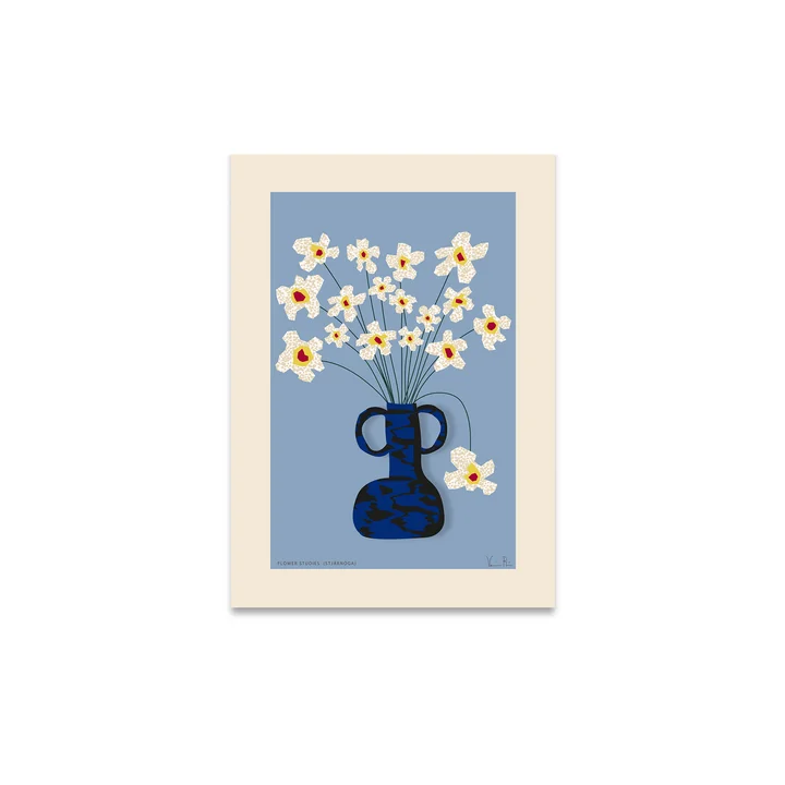Études de fleurs 04 (Stjärnöga) Poster de Paper Collective dans la version 30 x 40 cm