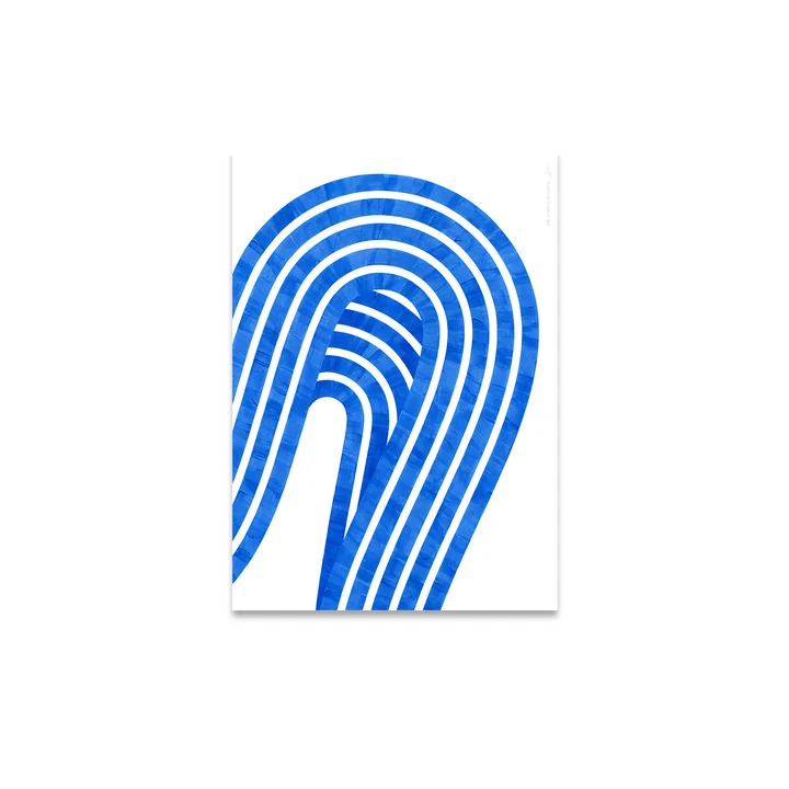 Entropy Blue 01 Poster de Paper Collective dans la version 30 x 40 cm