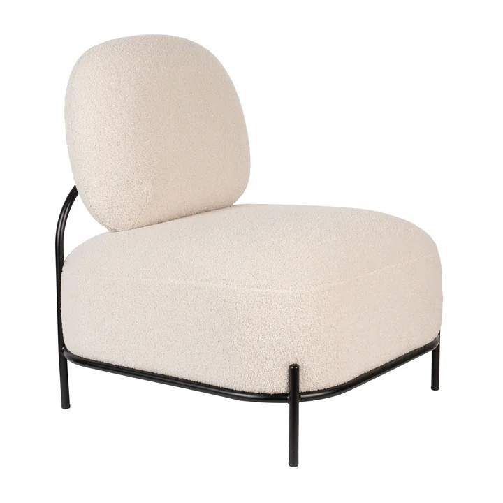 Hatuma Fauteuil de Livingstone dans la finition noir / beige