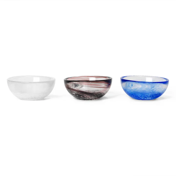 Tinta Bols en verre (set de 3), multi de Ferm Living