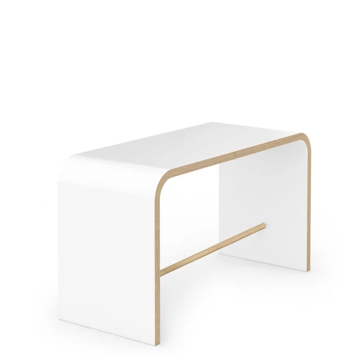 Sit Objet siège avec barre transversale de Tojo en couleur blanche