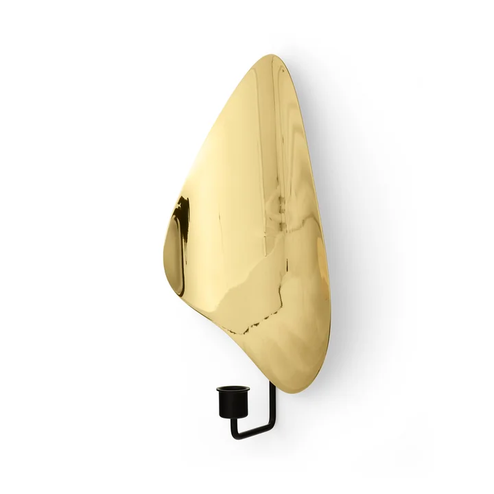 Flambeau Chandelier mural de Audo dans la version noir / laiton poli