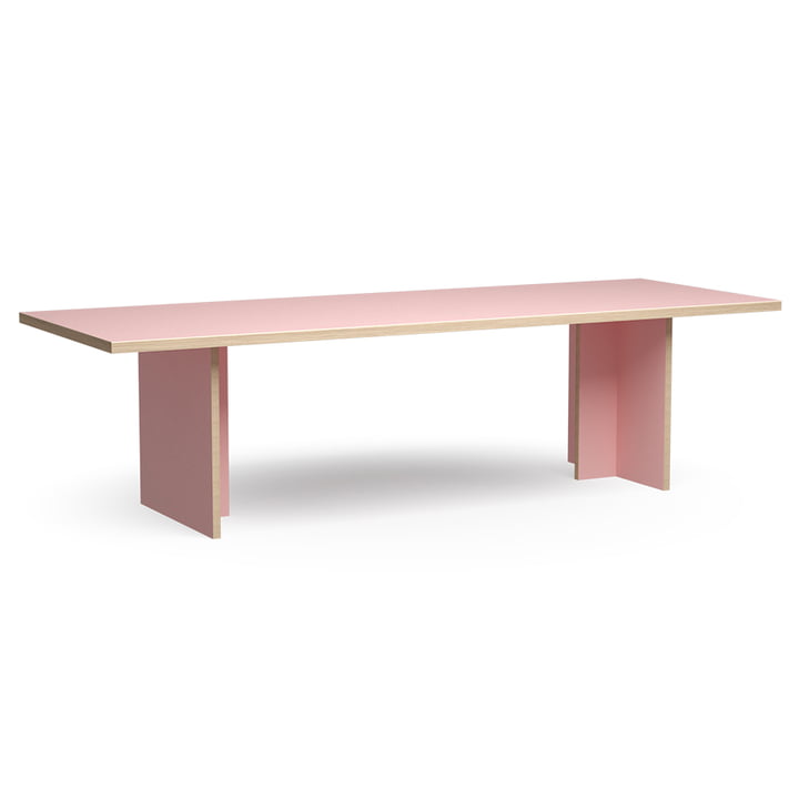 Table de salle à manger rectangulaire, 280 cm, rose de HKliving
