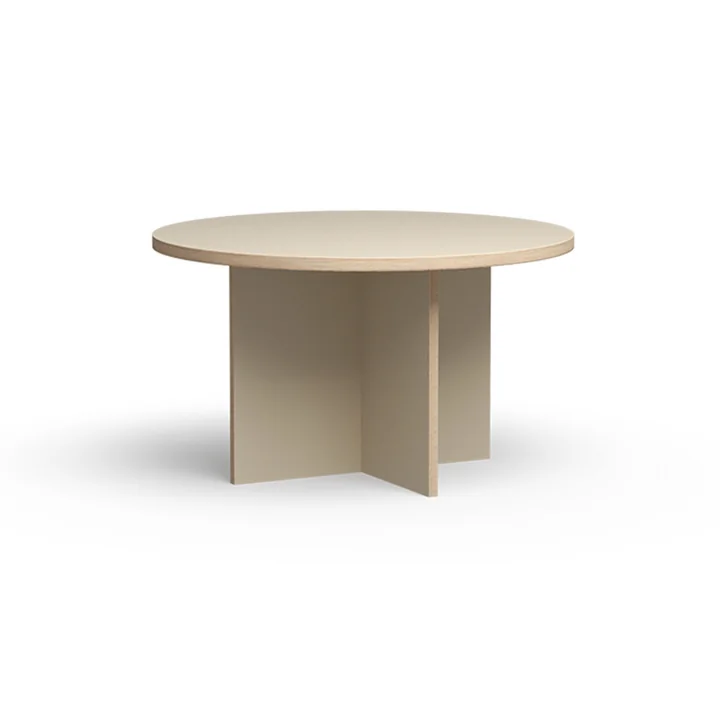 Table de salle à manger, ronde, Ø 130 cm, cream de HKliving