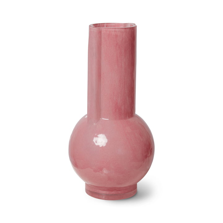 Vase en verre, pink milky de HKliving