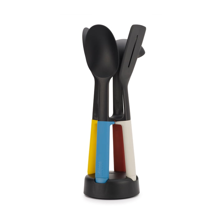 Elevate Slim Set d'ustensiles de cuisine avec support, multicolore de Joseph Joseph