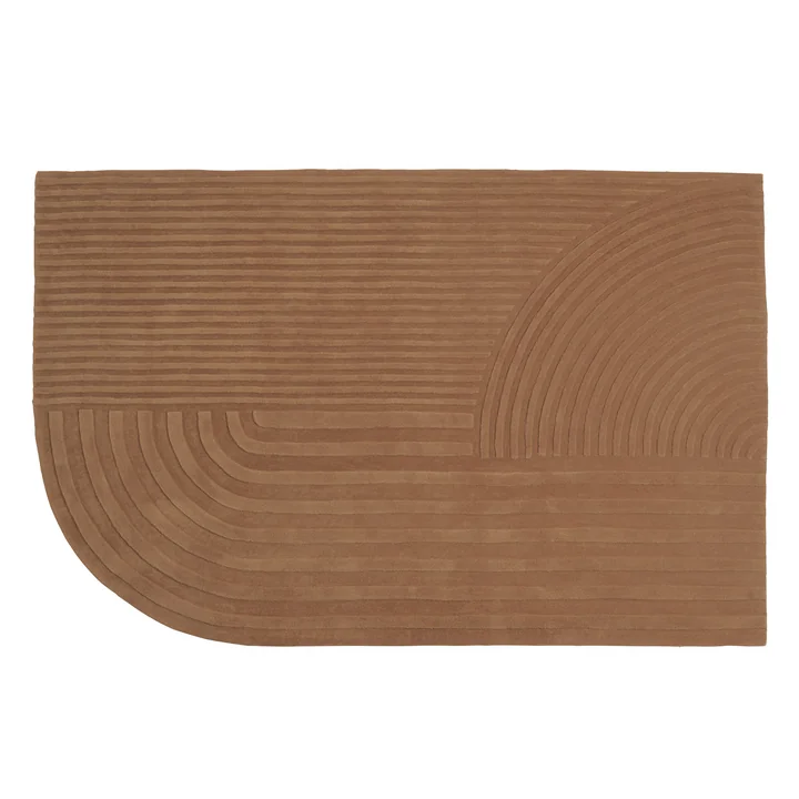 Relevo Tapis, 200 x 300 cm, burnt orange de Muuto