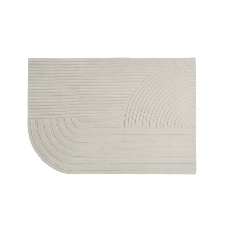 Relevo Tapis, 170 x 240 cm, blanc cassé de Muuto