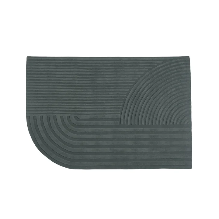 Relevo Tapis, 170 x 240 cm, vert foncé de Muuto