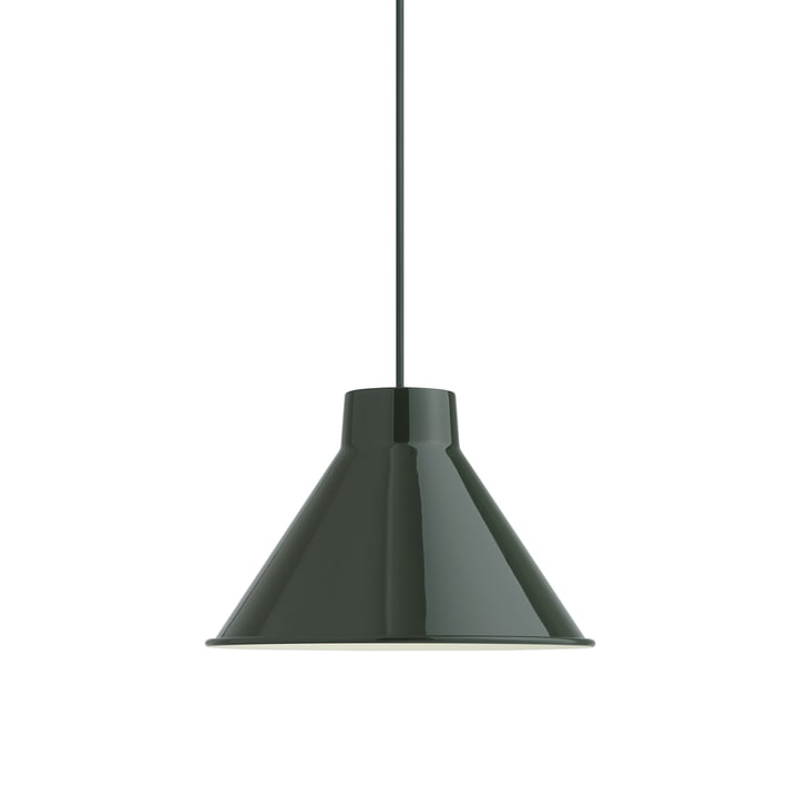 Top Lampe LED suspendue, Ø 28 cm, vert foncé de Muuto