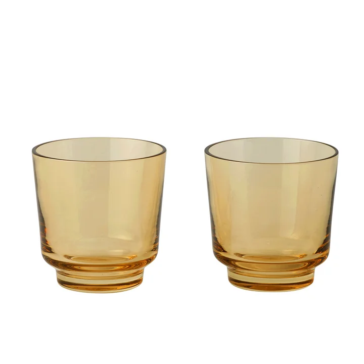 Raise Verre à boire 20 cl, orange brûlé (set de 2) de Muuto