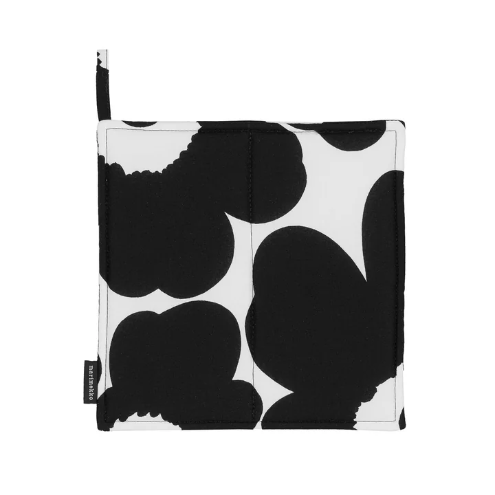 Pieni Unikko Maniques, blanc / noir de Marimekko