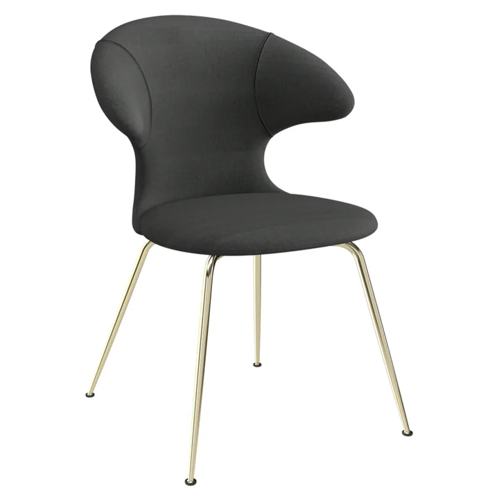 Time Flies Chaise, piètement en laiton, shadow de Umage