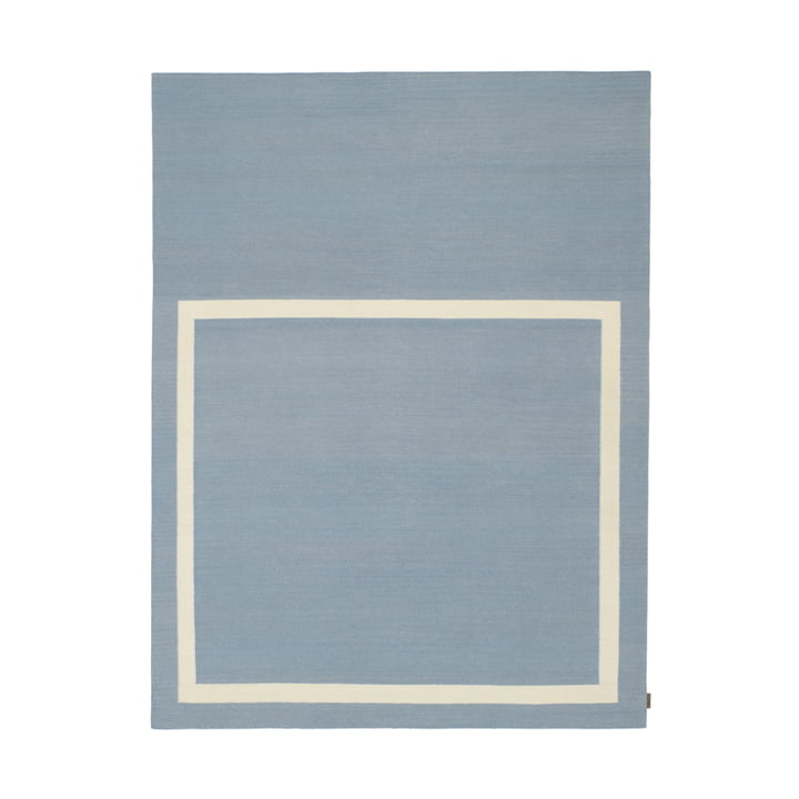 Kelim Untitled_AB12 Tapis, 180 x 240 cm, bleu / beige (0021 Celestial) de Kvadrat