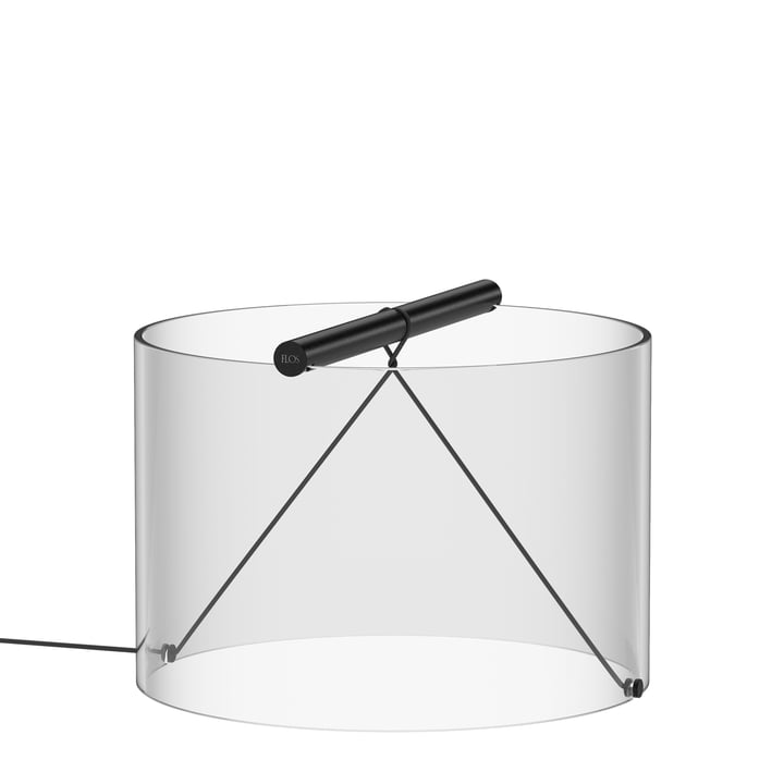 To-Tie Lampe de table LED T3, Ø 30 cm, noir anodisé de Flos