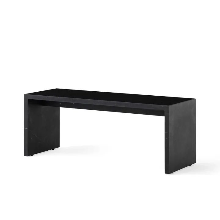 Plinth Table basse Bridge, nero marquina de Audo