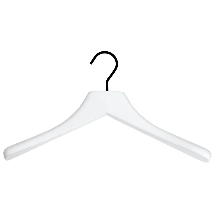 Cintre à vêtements 0112 , blanc neige / noir de Schönbuch