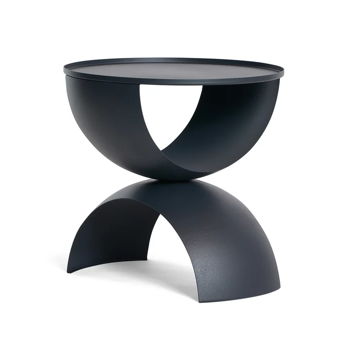 Bow Bow Table d'appoint, Ø 40 x 40 cm, gris foncé de Frederik Roijé