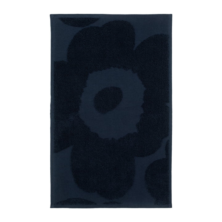 Unikko Serviette d'invité 30 x 50 cm, bleu foncé de Marimekko