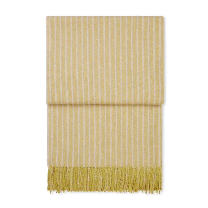 Stripes Couverture de Elvang de couleur jaune clair