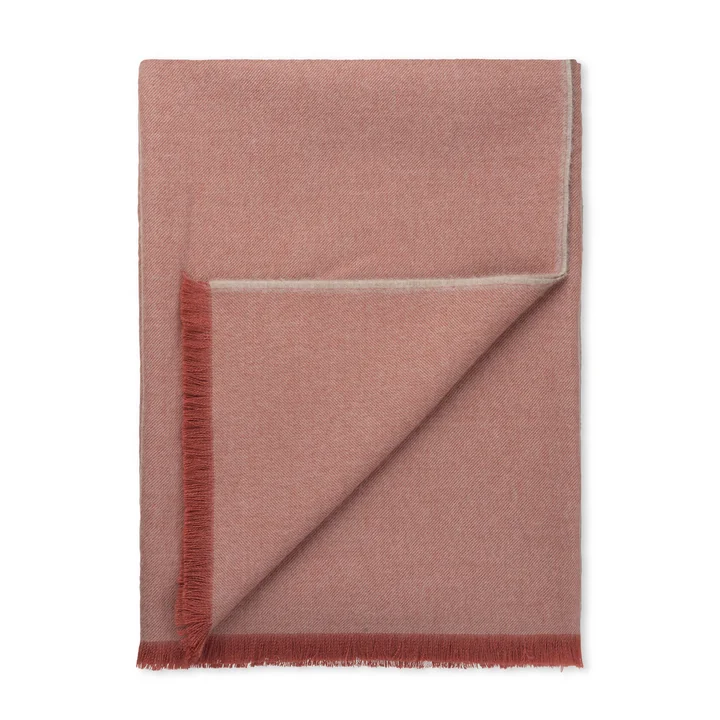 Skyfall Couverture de Elvang dans la couleur rouge rusty