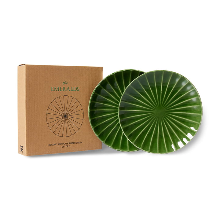 Les assiettes Emeralds du label HKliving