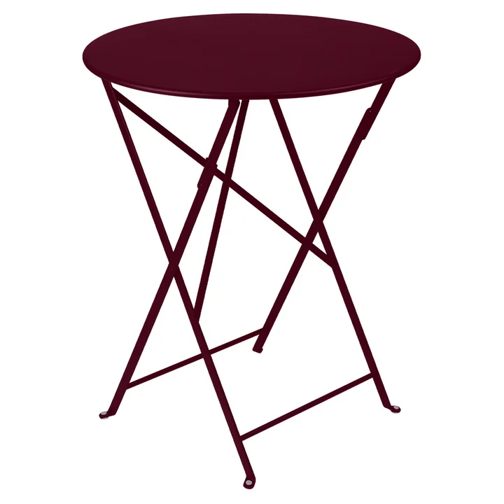 Fermob - Bistro Table pliante Ø 60 cm, cerisier noir