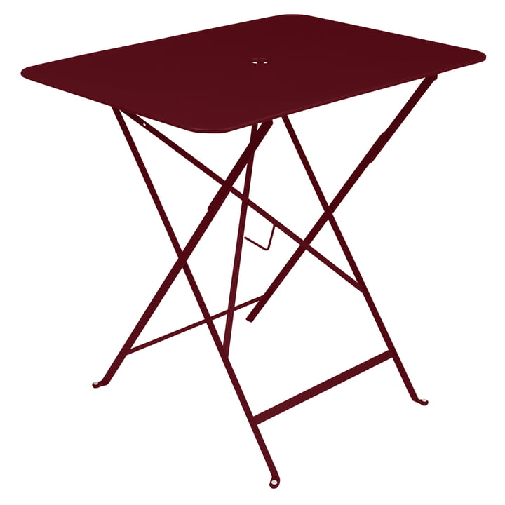 Bistro Table pliante 77 x 57 cm de Fermob dans la couleur cerise noire