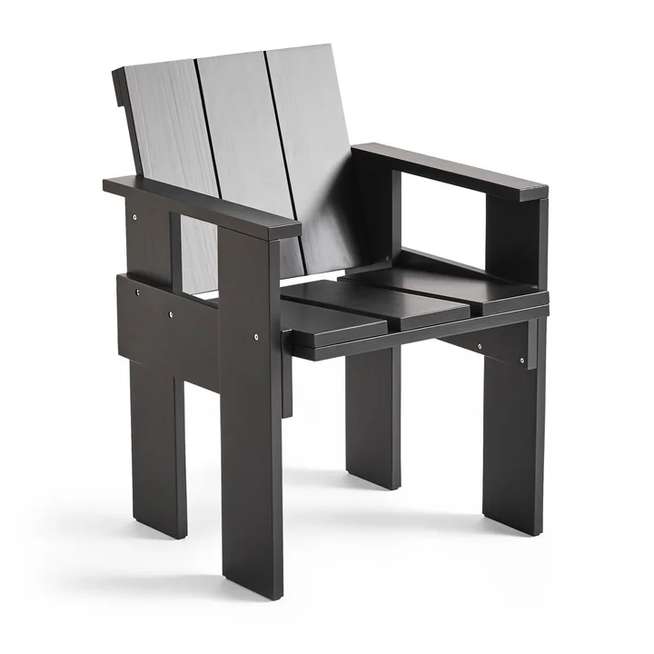 Crate Lounge Chair, L 64 cm, black de HAY