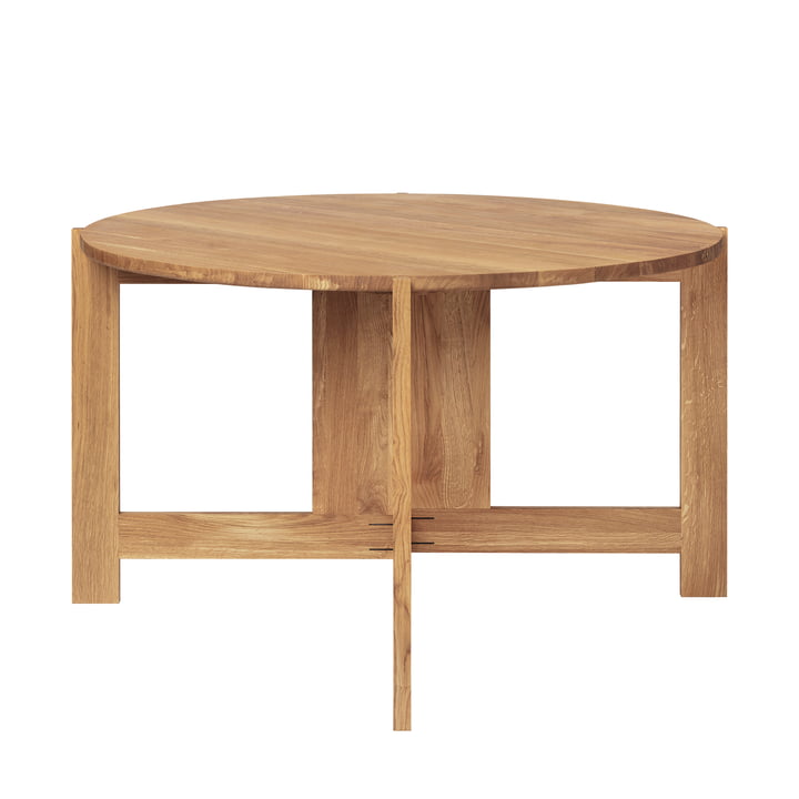 Collector Table de salle à manger Ø 120 x H 74 cm, chêne huilé de Kristina Dam Studio