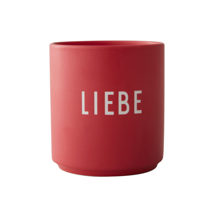AJ Favourite Tasse en porcelaine de Design Letters dans la version Liebe / rouge