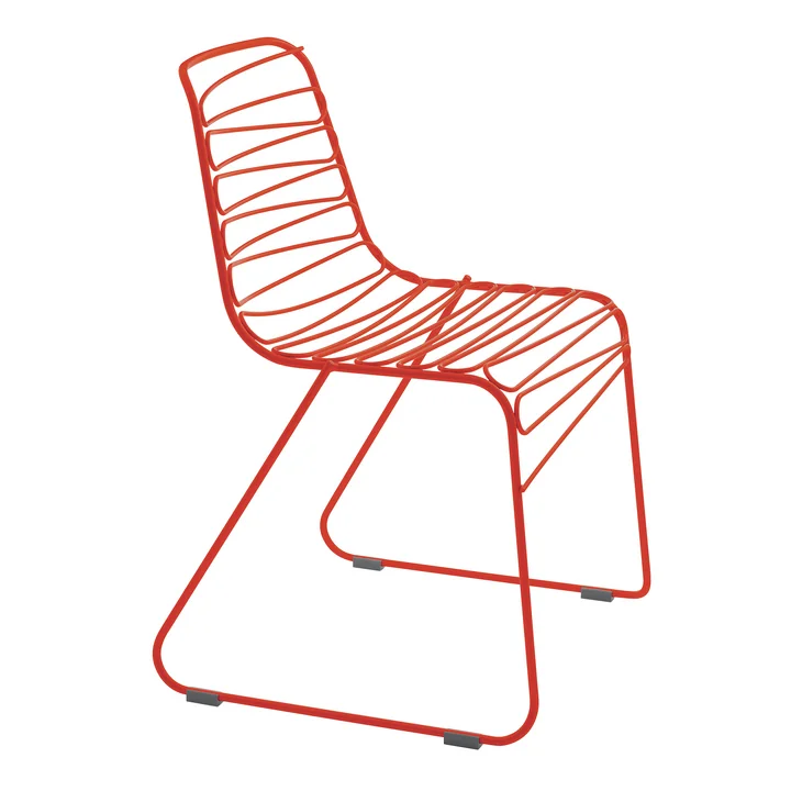 Flux Chaise d'extérieur, rouge de Magis