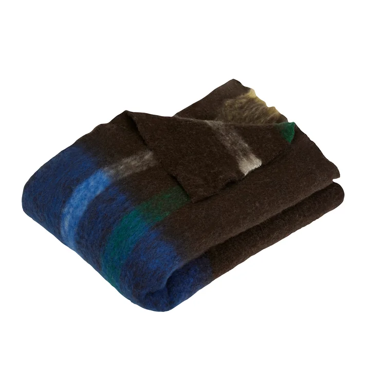 Graphic Couverture 140 x 200 cm, marron / multicolore de Hübsch Interior