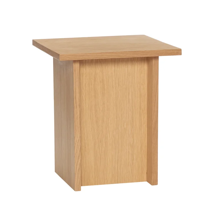Straight Table d'appoint, chêne naturel de Hübsch Interior