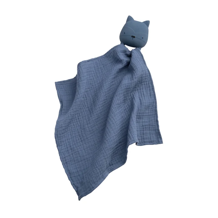 Anneau de dentition avec doudou de Sebra en bleu