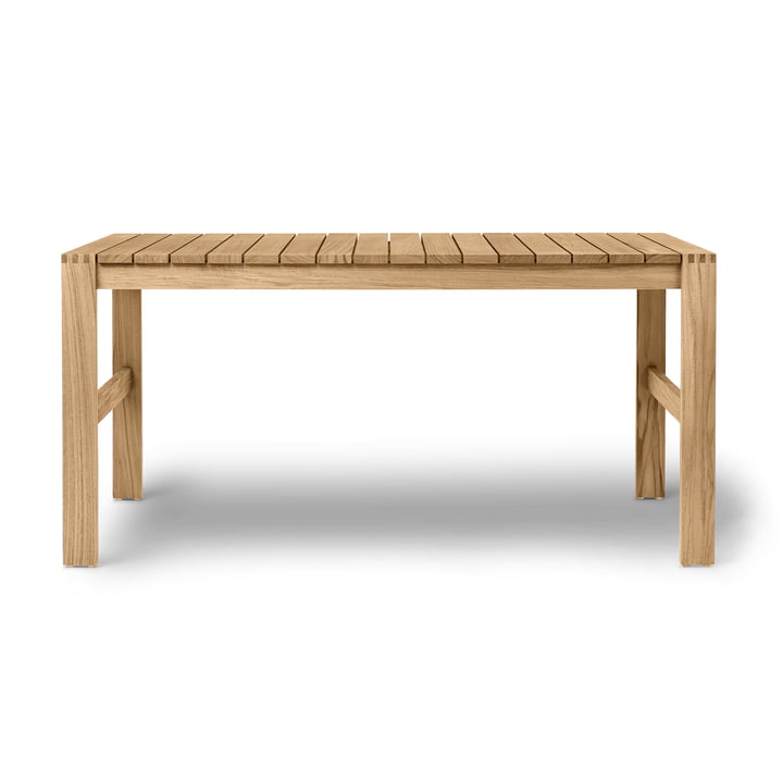 BK15 Table de repas de jardin de Carl Hansen en finition teck non traité