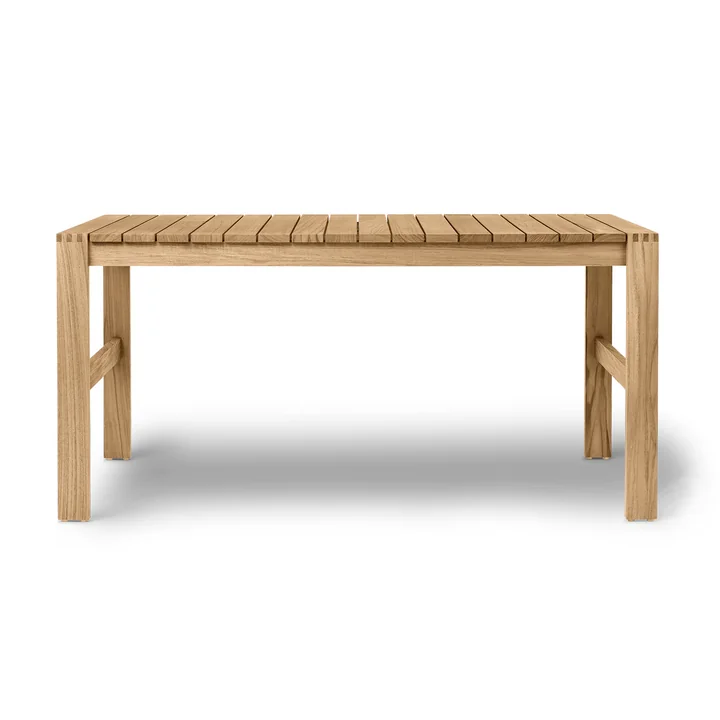 BK15 Table de repas de jardin de Carl Hansen en finition teck non traité