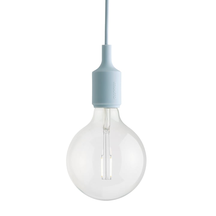 Socket E27 Lampe LED suspendue de Muuto dans la version bleu clair