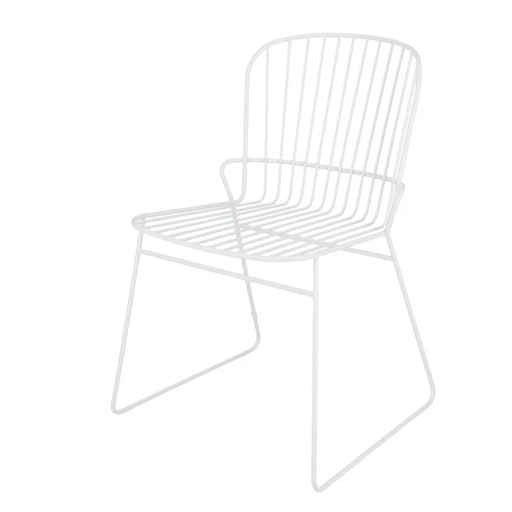 Ferly Chaise de jardin de Jan Kurtz en blanc