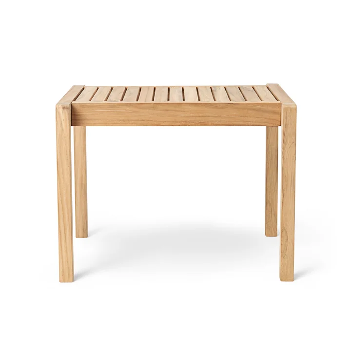 AH911 Table d'appoint d'extérieur, 5 9. 5 x 4 8. 5 cm, teck non traité de Carl Hansen
