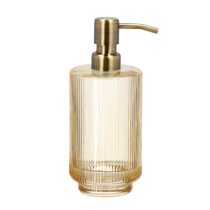 Clarity Distributeur de savon et gobelet pour brosse à dents de Södahl en couleur golden yellow
