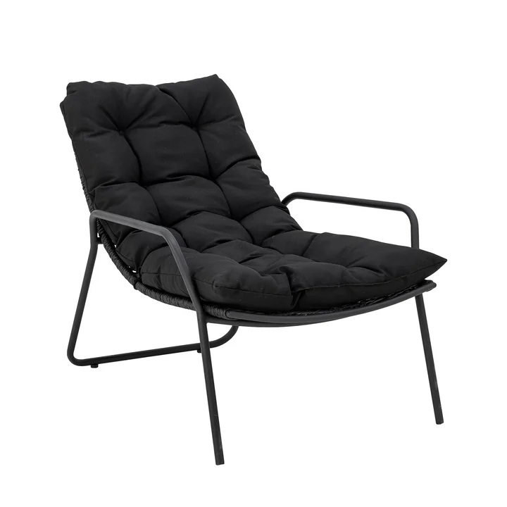 Bloomingville - Chaise longue Boel avec repose-pieds
