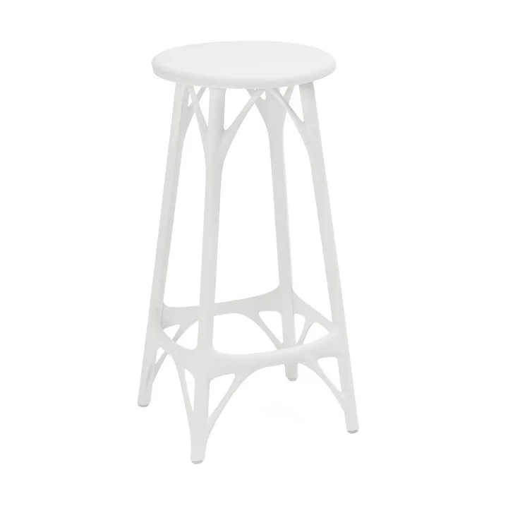 A.I. Tabouret de bar, H 65 cm, blanc de Kartell