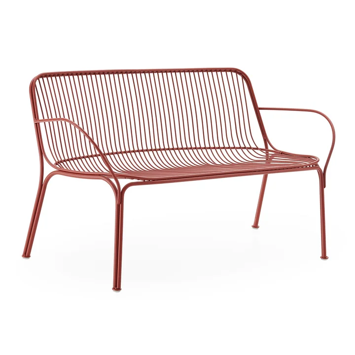 Hiray Canapé de jardin, rouge rouille de Kartell