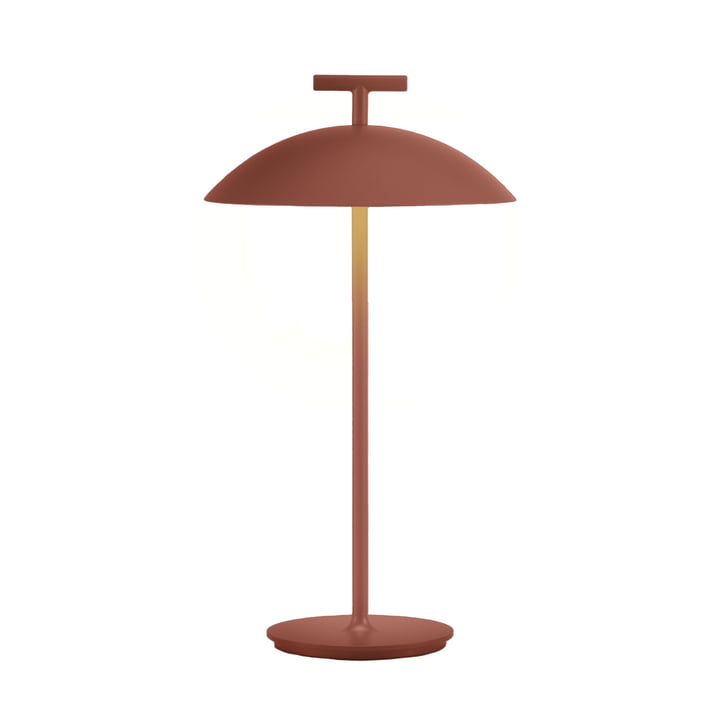 Mini Geen-A Lampe de table LED rechargeable, brick red de Kartell